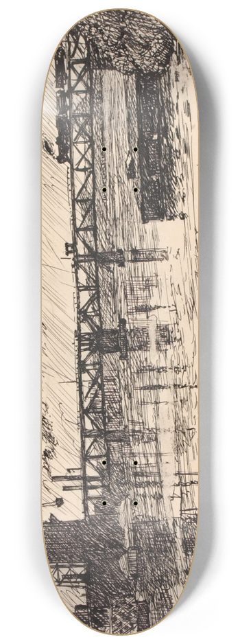 Henry Lyman Saen - Schuylkill no. 3 8.25 inch art skate deck