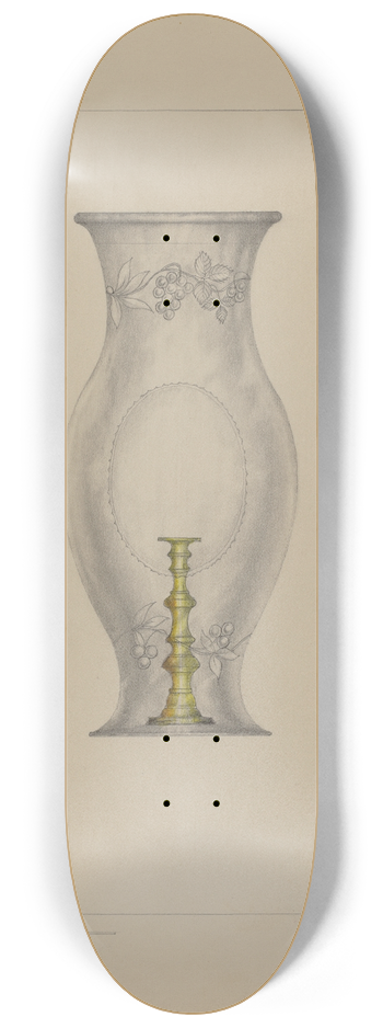 Henry Meyers - Hurricane Shade and Candlestick 8.25 inch art skate deck