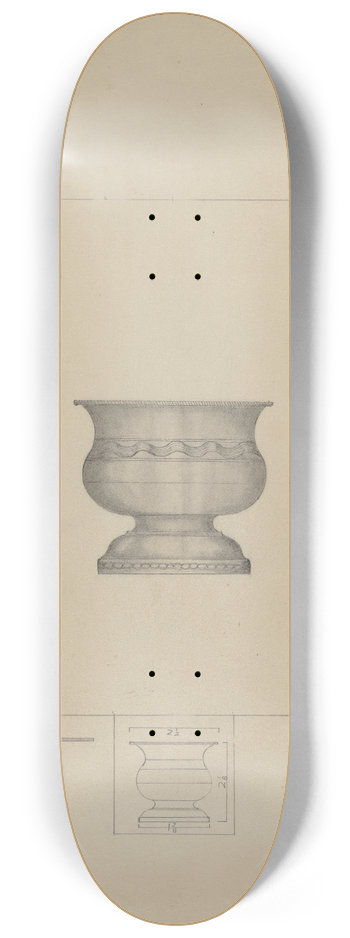Henry Meyers - Pewter Bowl 8.25 inch art skate deck
