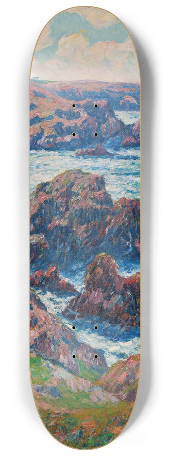 Henry Moret - La Terre De Clden, Point De Raz, Finistre 8.25 inch art skate deck