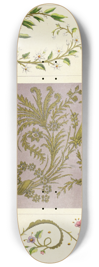 Henry Noel Humphreys - Examples of Oriental Embroidery 8.25 inch art skate deck