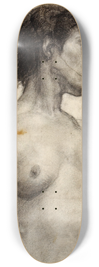 Henry Ossawa Tanner - Nude; Study of a Young Girl 8.25 inch art skate deck