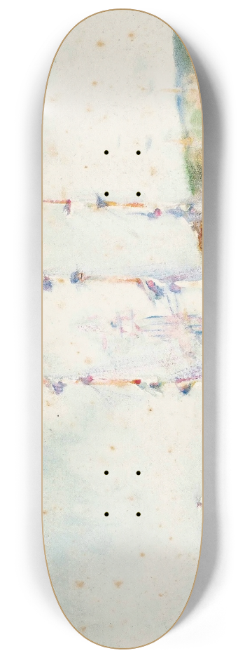 Henry Scott Tuke - A Windjammer At Anchor 8.25 inch art skate deck