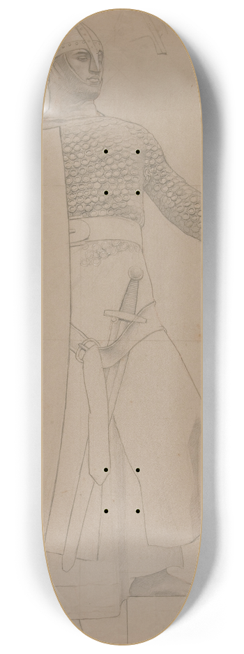 Henry Siddons Mowbray - Untitled 8.25 inch art skate deck