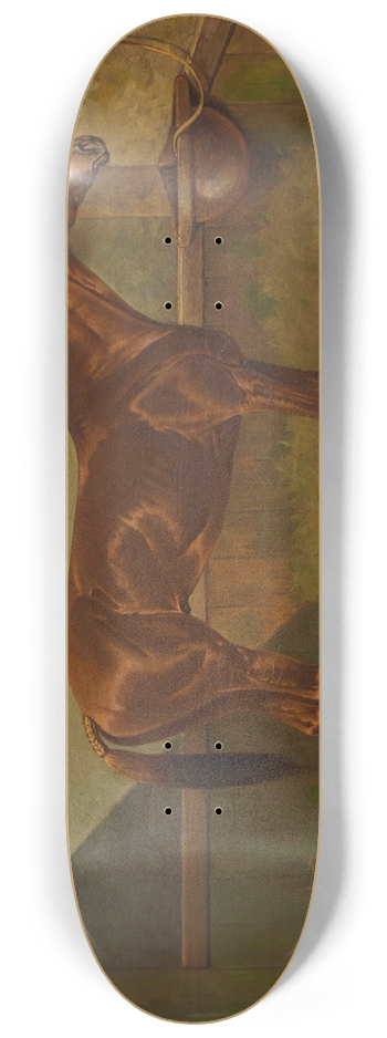 Henry Stull - Fairplay, a Racehorse in a Stable 8.25 inch art skate deck