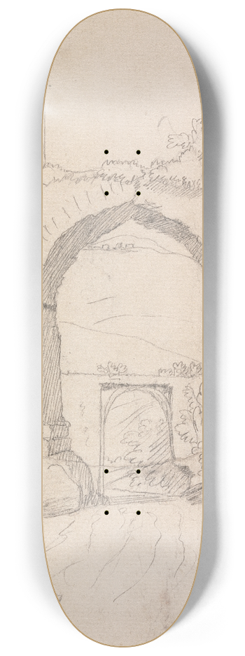 Henry Swinburne - Arch Near Tivoli 8.25 inch art skate deck