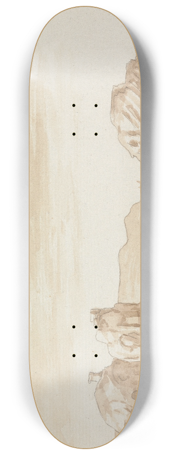 Henry Swinburne - Rocky Coastline 8.25 inch art skate deck