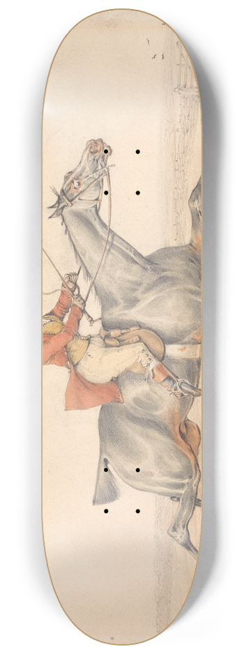 Henry Thomas Alken - By  hell get to the Earth 8.25 inch art skate deck