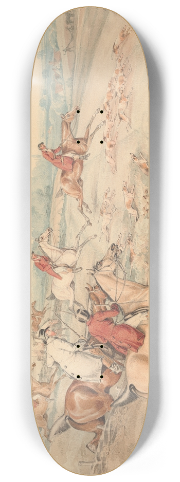 Henry Thomas Alken - Foxhunting; Full Cry 8.25 inch art skate deck