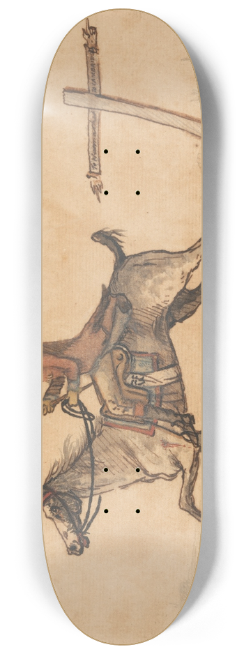 Henry William Bunbury - The Sporting Undergraduate 8.25 inch art skate deck