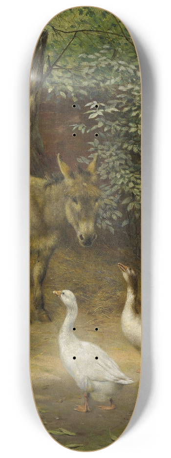 Herbert William Weekes - In The Farmyard 8.25 inch art skate deck