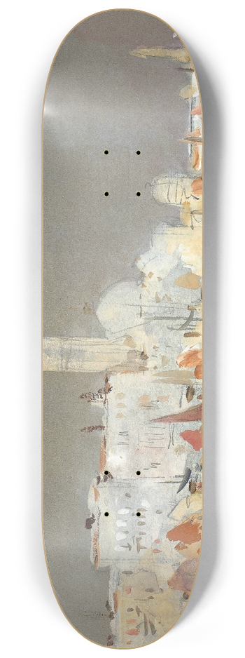 Hercules Brabazon Brabazon - Venetian Capriccio with a Campanile 8.25 inch art skate deck
