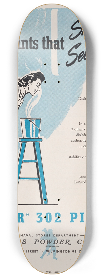 Hercules Incorporated - Disinfectants that Smell Good Sell Better! 8.25 inch art skate deck
