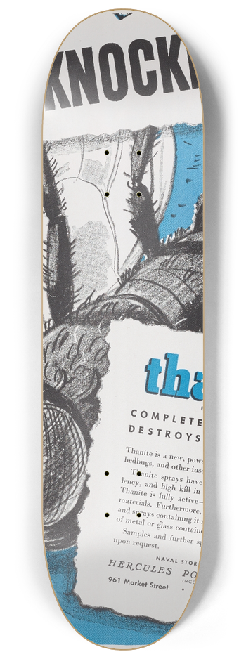 Hercules Incorporated - Fast Knockdown 8.25 inch art skate deck