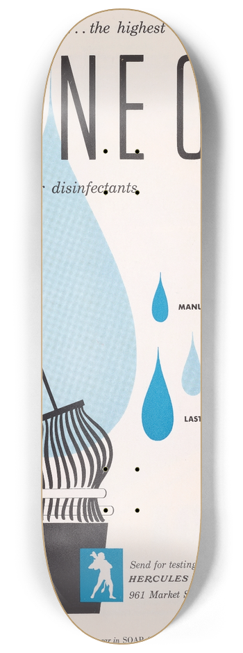 Hercules Incorporated - Hercules Pine Oils 8.25 inch art skate deck