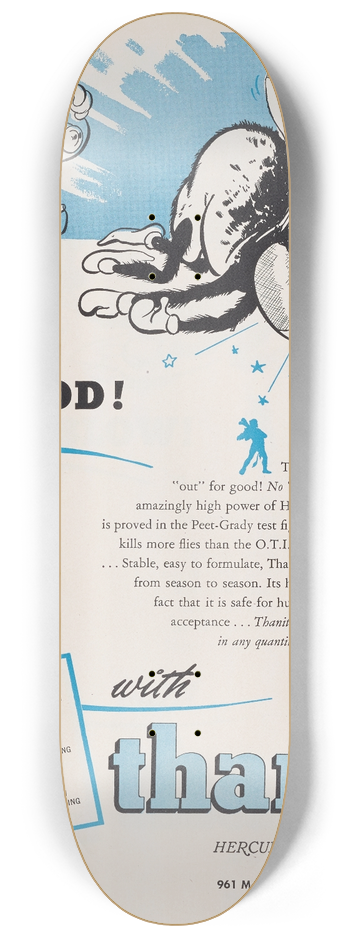 Hercules Incorporated - OutFor Good! 8.25 inch art skate deck