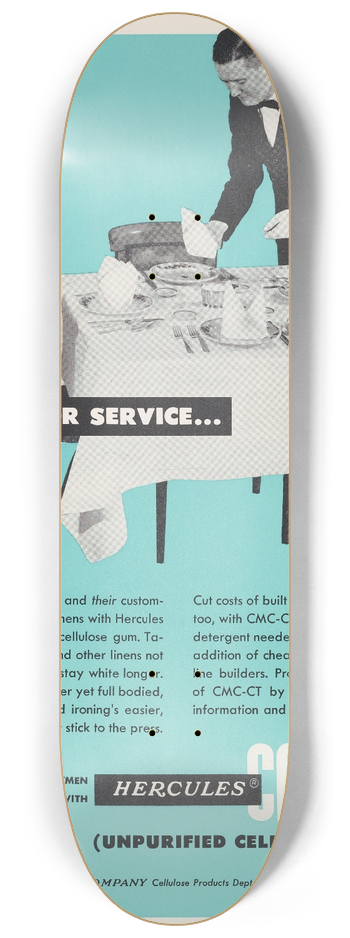 Hercules Incorporated - The Size for Service 8.25 inch art skate deck