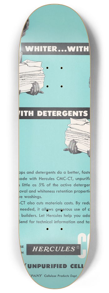 Hercules Incorporated - Whiterwith Soaps 8.25 inch art skate deck