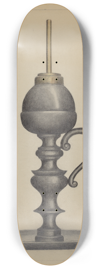 Herman Bader - Camphene Lamp 8.25 inch art skate deck