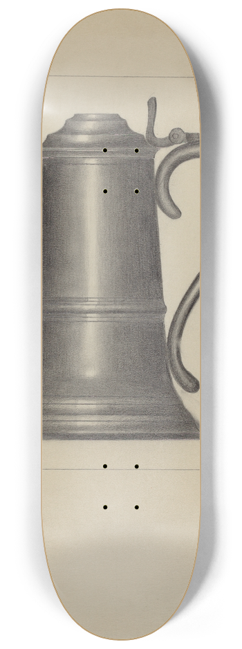 Herman Bader - Pewter Flagon 8.25 inch art skate deck