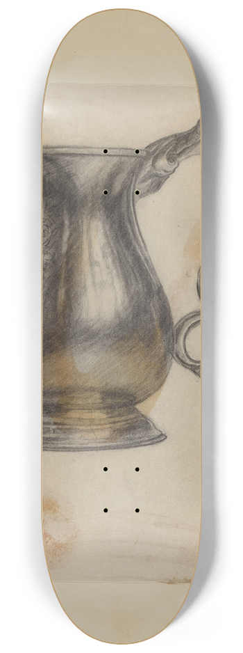 Herman Bader - Silver Mug 8.25 inch art skate deck