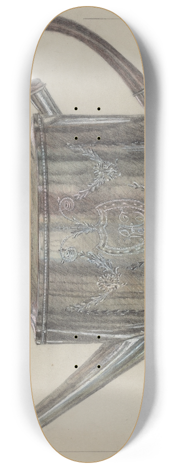 Herman Bader - Silver Teapot 8.25 inch art skate deck