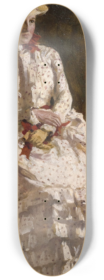Hermann Groeber - Frau im Sommerkleid 8.25 inch art skate deck
