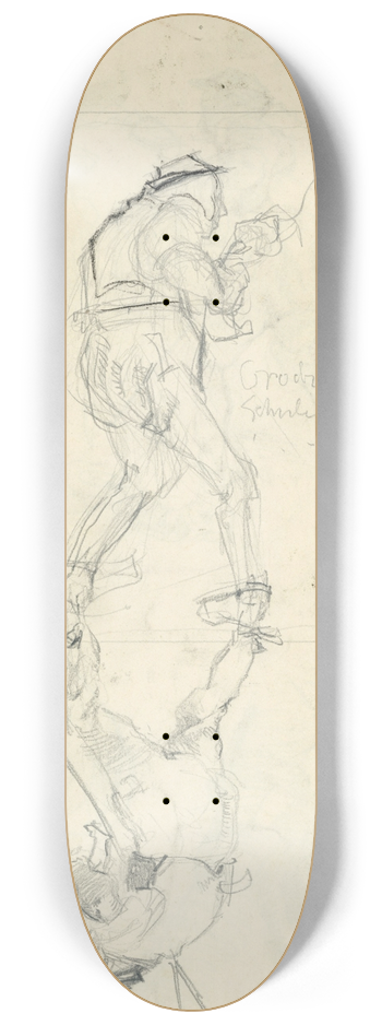 Hermann Groeber - Studienblatt 8.25 inch art skate deck