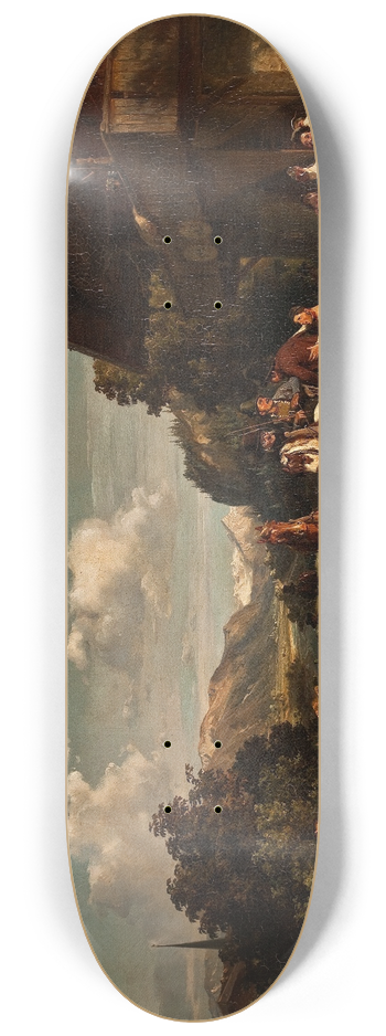 Hermann Kauffmann - Tyrolean Roadside Inn 8.25 inch art skate deck