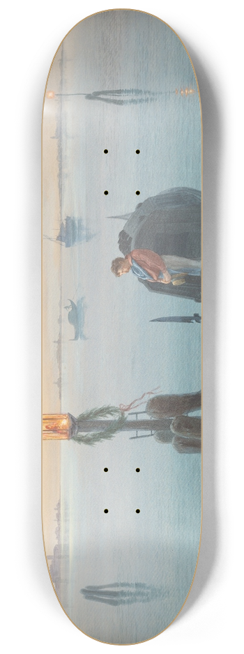 Hermann Krezzer - Evening In The Venetian Lagoon 8.25 inch art skate deck
