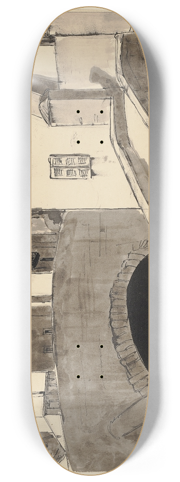 Hermann Lismann - Collioure 8.25 inch art skate deck
