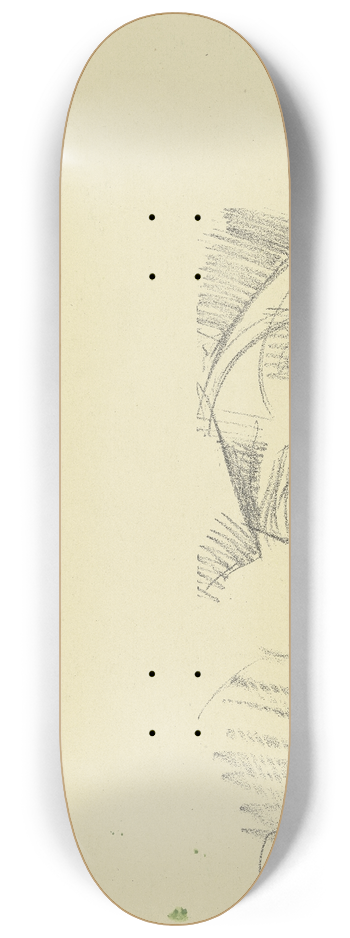 Hermann Lismann - Head of a sleeping woman 8.25 inch art skate deck