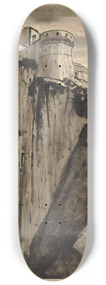 Hermann Lismann - Rocca di San Leo 8.25 inch art skate deck