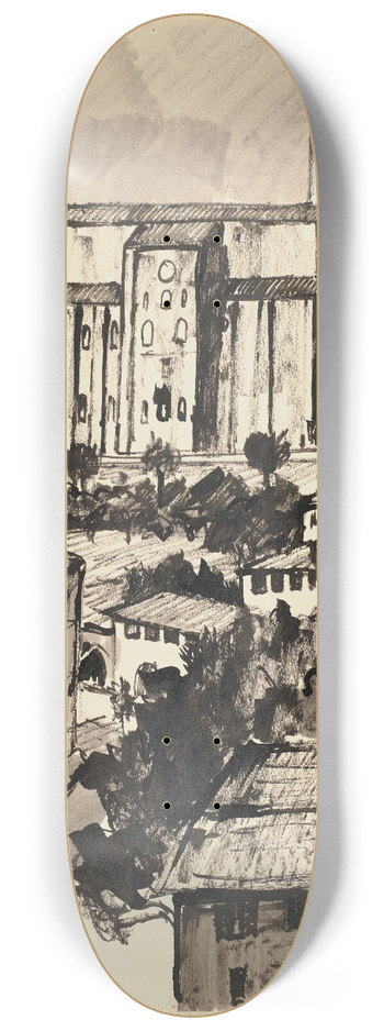 Hermann Lismann - San Domenico, Siena 8.25 inch art skate deck