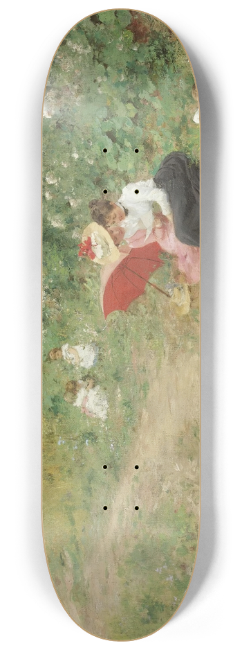 Hermann Seeger - A Summer Outing 8.25 inch art skate deck