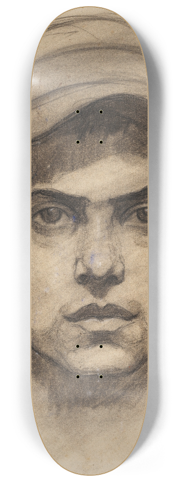 Hermann Stenner - Mnnerkopf mit Hut 8.25 inch art skate deck