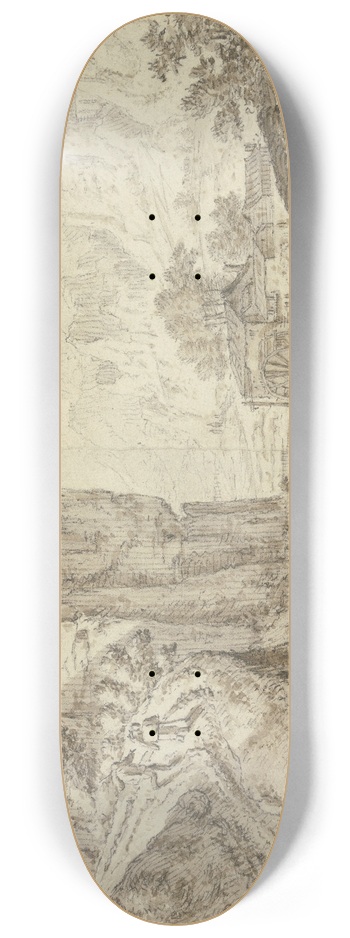 Herman Saftleven III - Rock valley with a mill 8.25 inch art skate deck