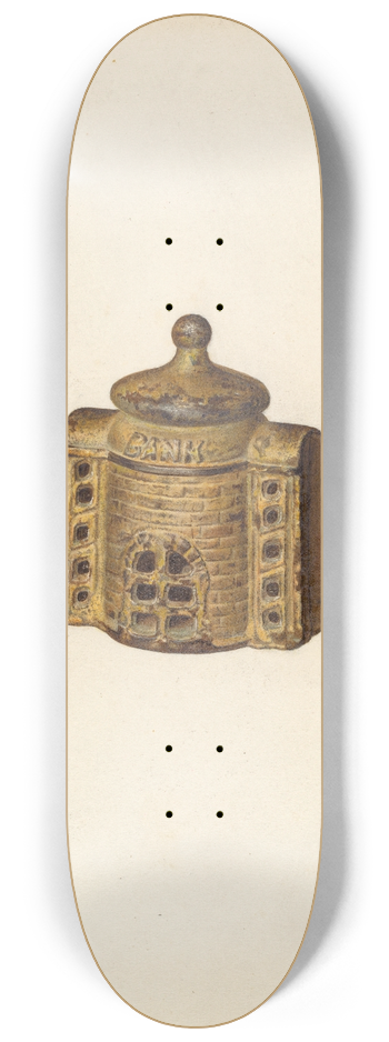 Herman Schulze - Penny Bank 8.25 inch art skate deck