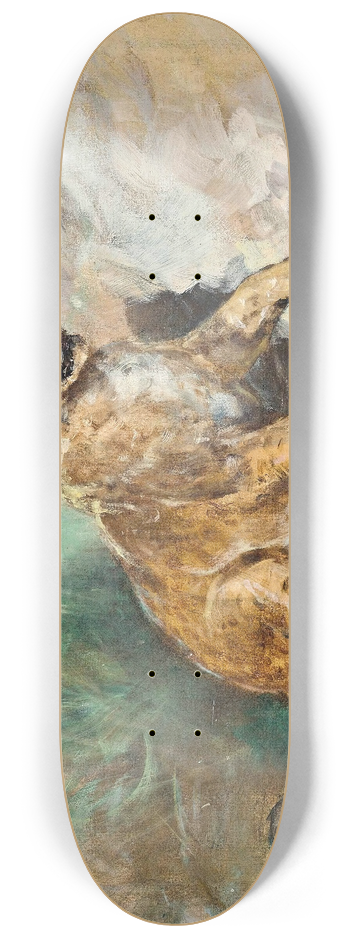 Heywood Hardy - A lion cub 8.25 inch art skate deck
