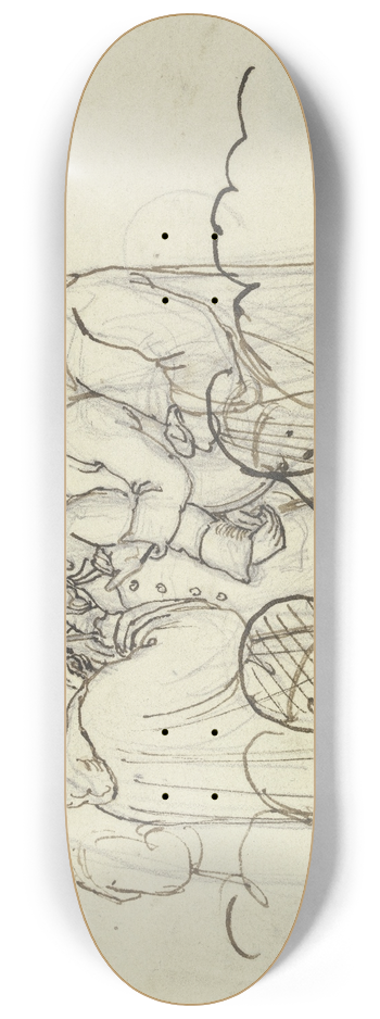 Hieronymus Hess - Conversion of the Jews in Rome 8.25 inch art skate deck