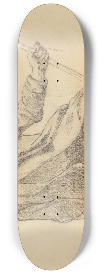 Hippolyte Bellang - A Seated Soldier 8.25 inch art skate deck