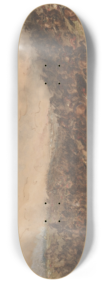 Hippolyte Bellang - Battle Scene (Waterloo) 8.25 inch art skate deck