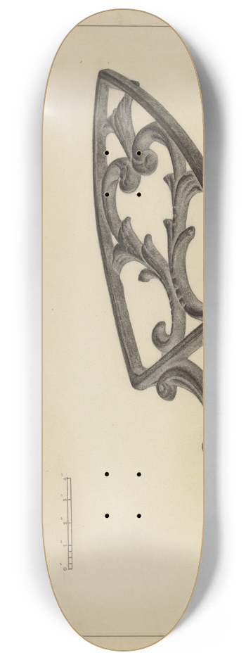 Holger Hansen - Flat Iron Holder 8.25 inch art skate deck