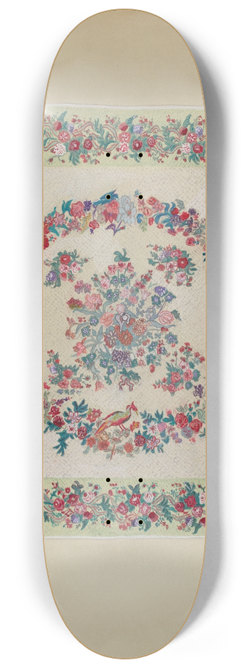 Hollmana - Applique Quilt 8.25 inch art skate deck