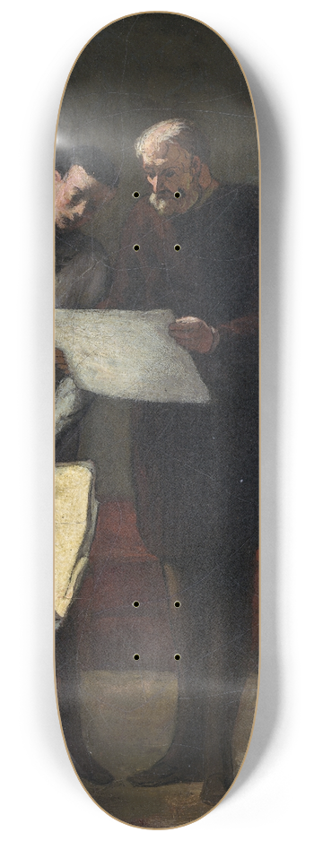Honor Daumier - Advice to a Young Artist 8.25 inch art skate deck