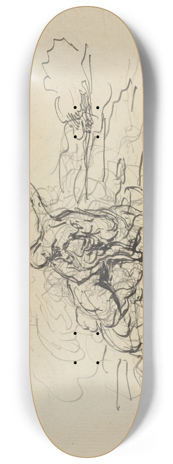 Honor Daumier - Centaur Carrying Off a Woman 8.25 inch art skate deck