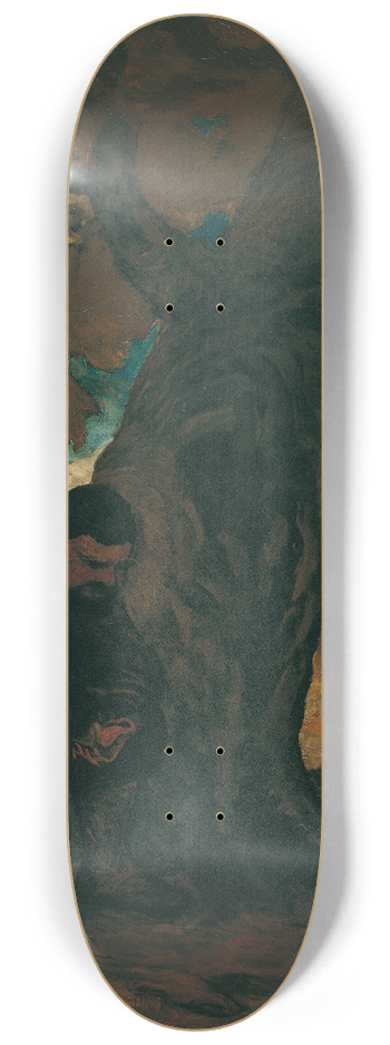 Honor Daumier - Sancho Pansa, unter einem Baum ausruhend 8.25 inch art skate deck