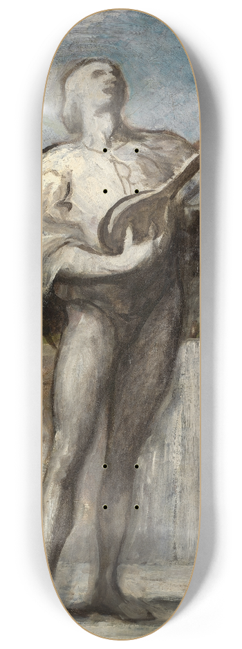 Honor Daumier - The Troubadour 8.25 inch art skate deck