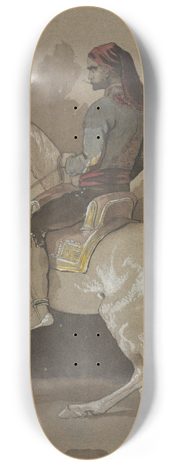 Horace Vernet - Arab on Horseback 8.25 inch art skate deck