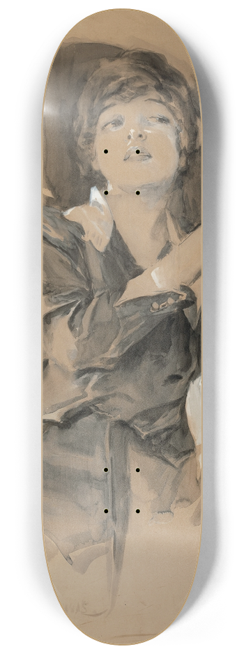 Howard Chandler Christy - Listening 8.25 inch art skate deck